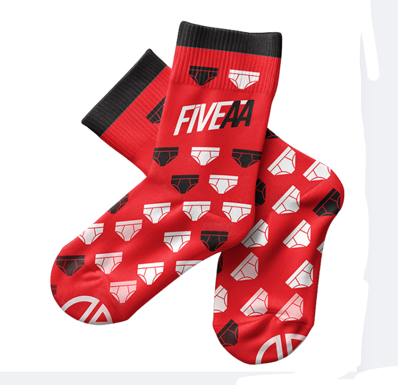 FiveAA - David and Will's Undie Drive Socks